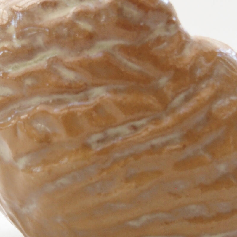 Keramisch Schelp 6 x 5,5 x 4 cm , kleur beige