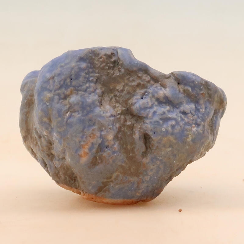 Schelp van keramiek 6 x 6 x 9 cm , kleur blauw