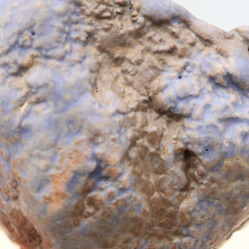 Schelp van keramiek 6 x 6 x 9 cm , kleur blauw