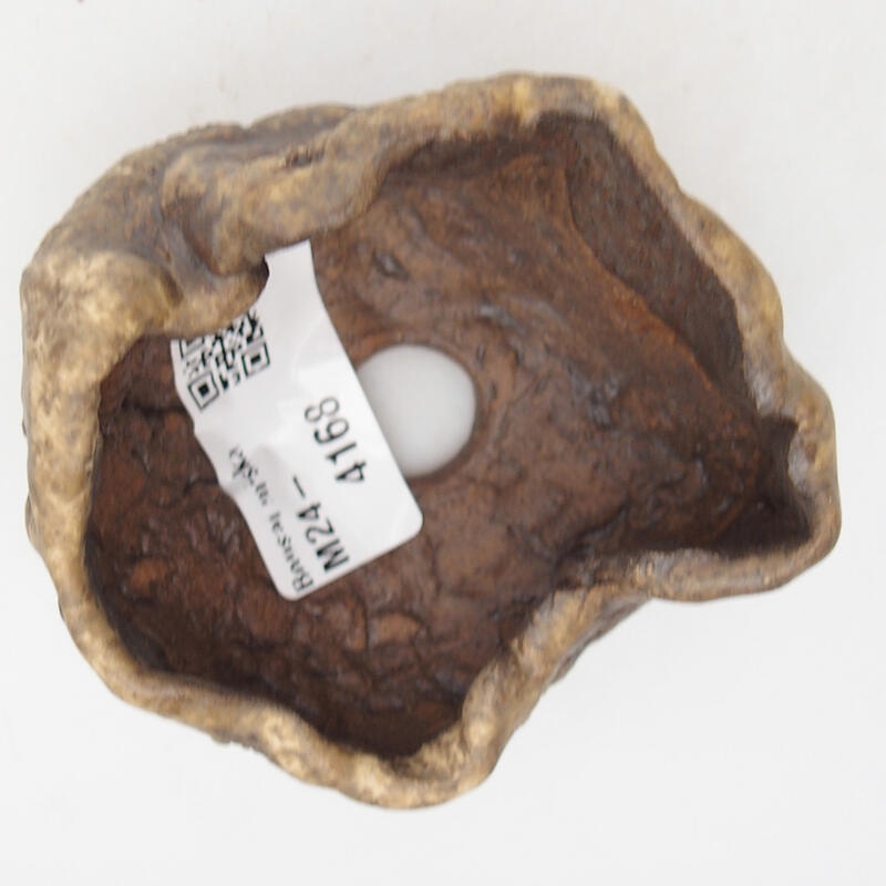 Keramisch Schelp 7,5 x 6,5 x 4,5 cm , kleur bruin