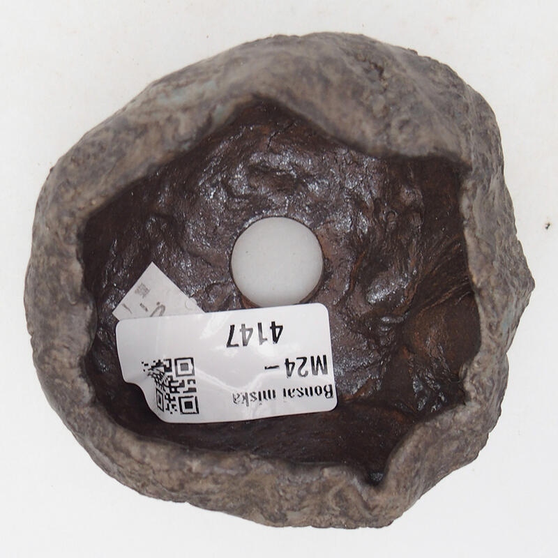 Keramisch Schelp 7,5 x 6,5 x 5,5 cm , kleur bruin