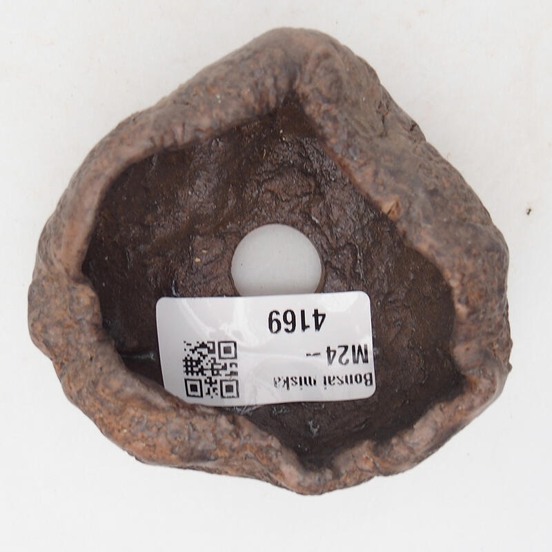 Keramisch Schelp 7,5 x 7 x 4,5 cm , kleur bruin