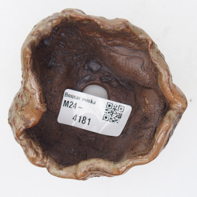 Keramisch Schelp 7,5 x 7 x 6 cm , kleur geel