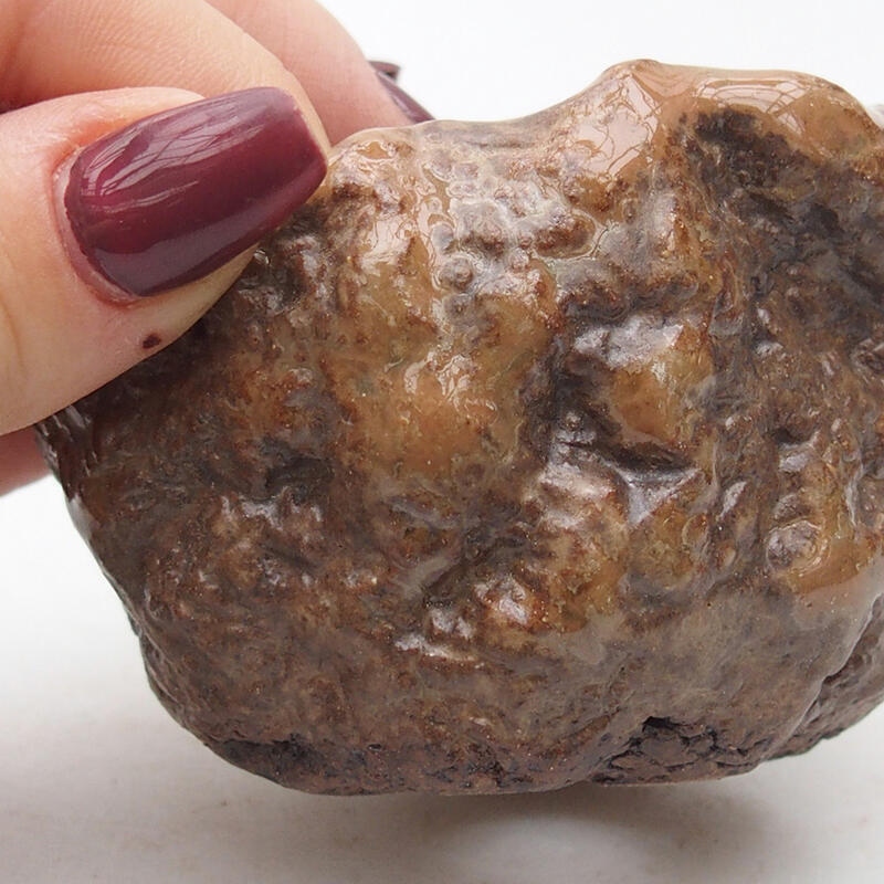 Keramisch Schelp 7,5 x 7 x 6 cm , kleur geel