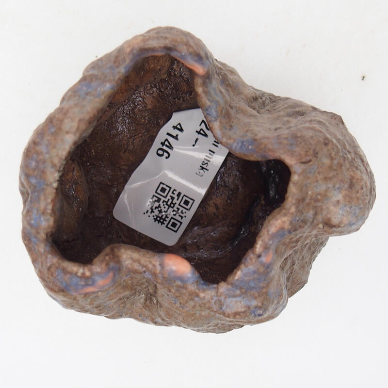 Keramisch Schelp 7 x 4,5 x 6 cm , kleur bruin