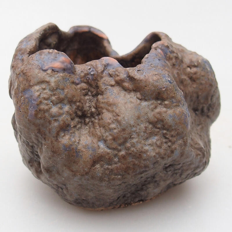 Keramisch Schelp 7 x 4,5 x 6 cm , kleur bruin