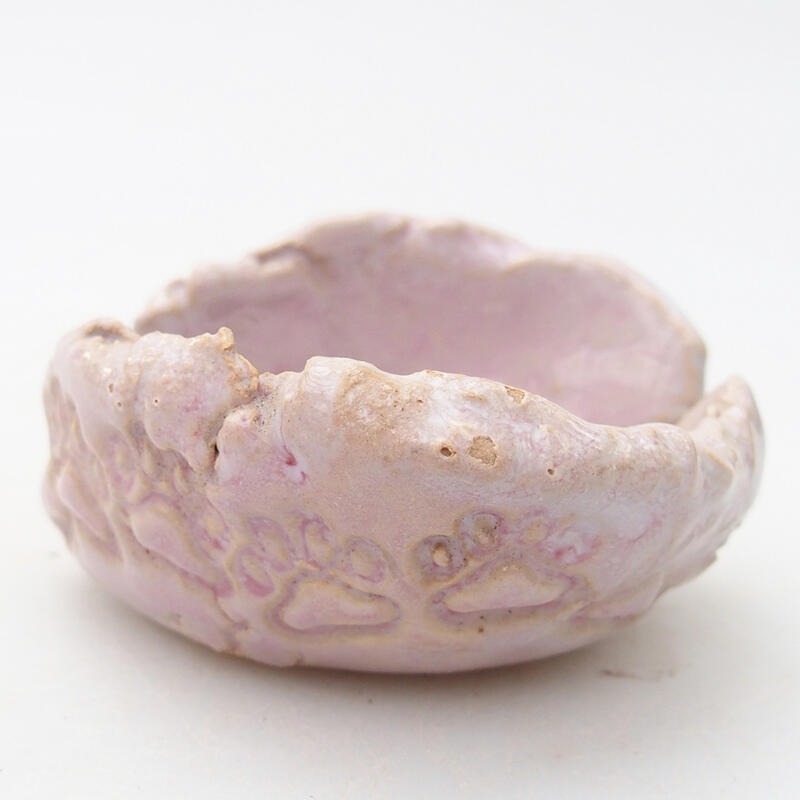 Keramisch Schelp 7 x 6,5 x 4 cm , kleur roze