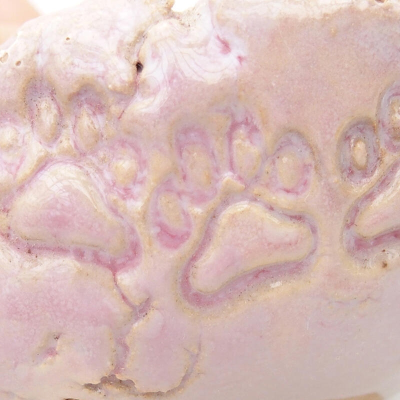 Keramisch Schelp 7 x 6,5 x 4 cm , kleur roze