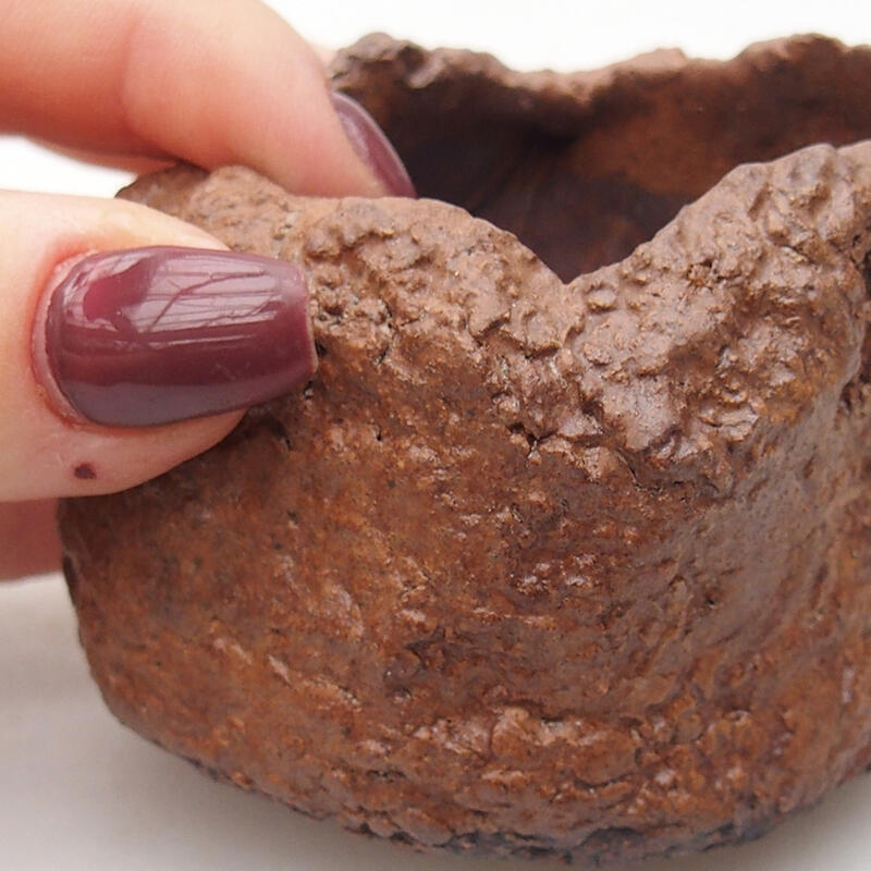 Keramisch Schelp 7 x 6,5 x 5,5 cm , kleur bruin