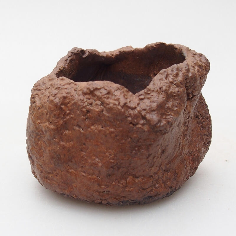 Keramisch Schelp 7 x 6,5 x 5,5 cm , kleur bruin