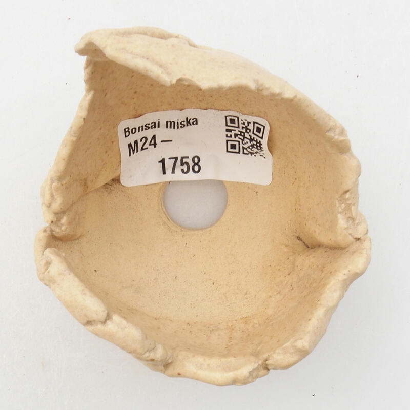 Keramisch Schelp 7 x 6 x 6 cm , kleur beige