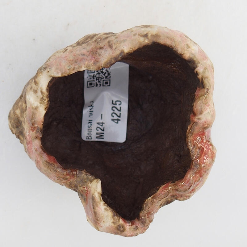 Schelp van keramiek 7 x 7 x 5,5 cm , kleur roze