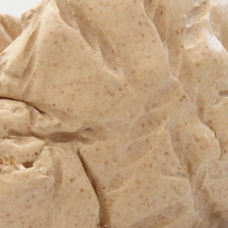 Keramische schelp 7 x 7 x 5 cm , kleur beige