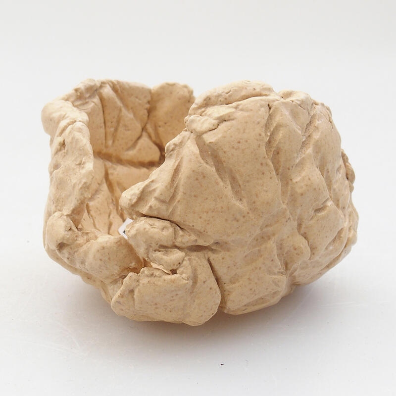 Keramische schelp 7 x 7 x 5 cm , kleur beige
