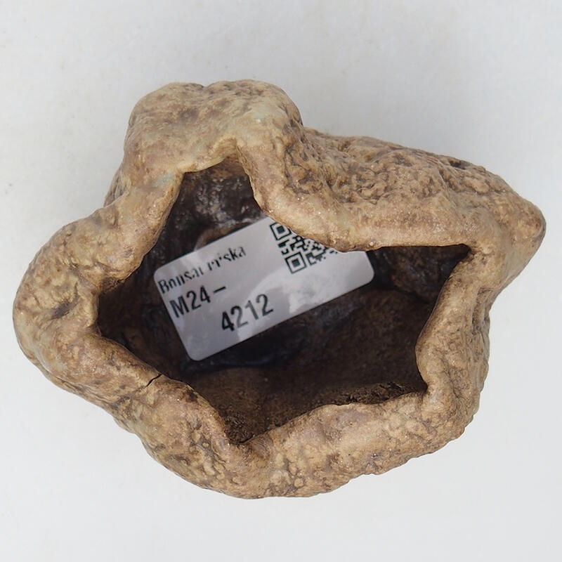 Keramische schaal 8,5 x 6,5 x 6 cm , kleur beige