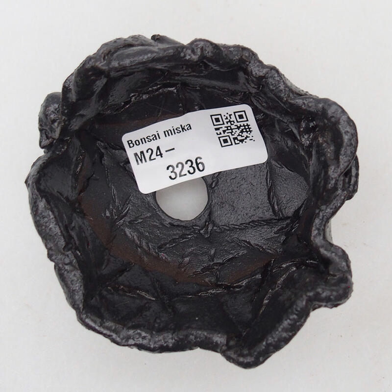 Keramische schaal 8,5 x 7,5 x 6 cm , kleur zwart