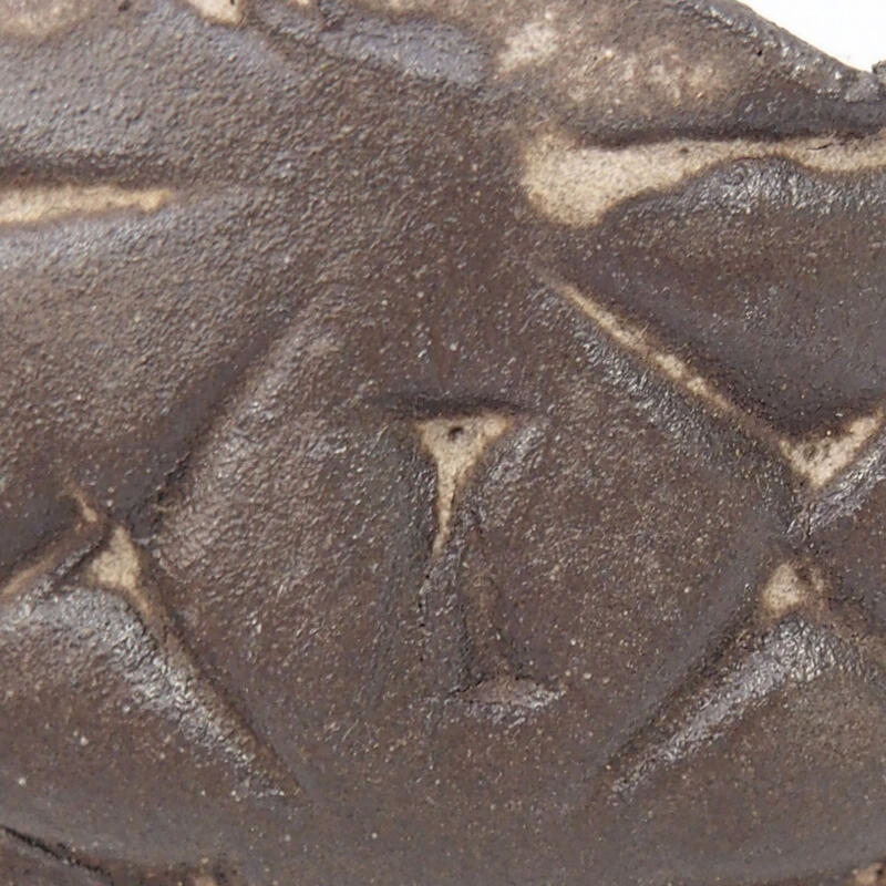 Keramisch Schelp 8,5 x 8,5 x 4 cm , kleur bruin