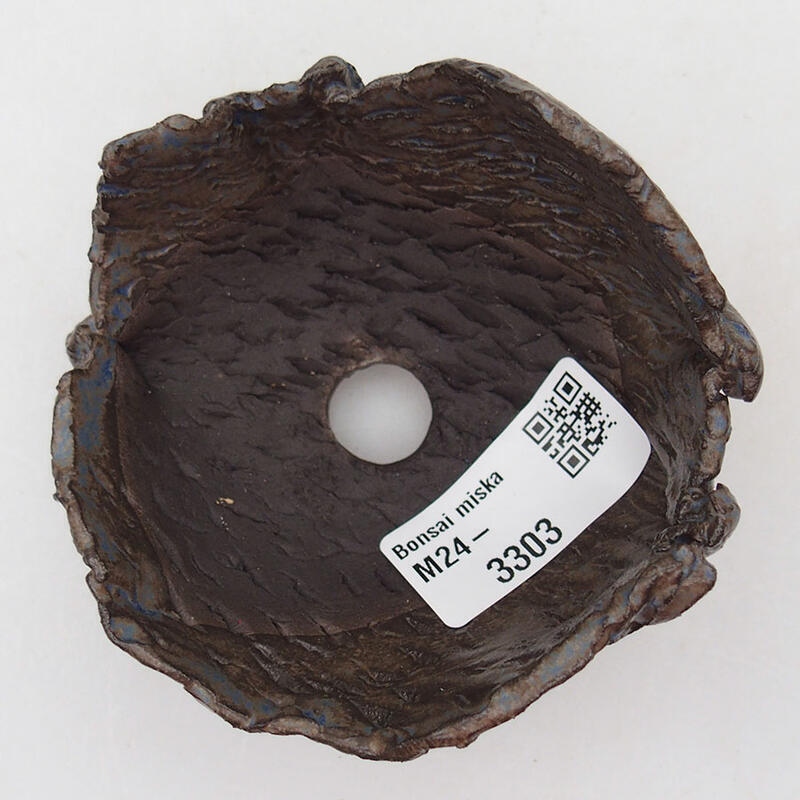 Keramische schaal 8,5 x 8,5 x 6 cm , kleur blauw