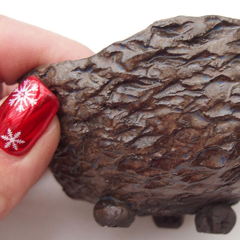 Keramische schaal 8,5 x 8,5 x 6 cm , kleur blauw