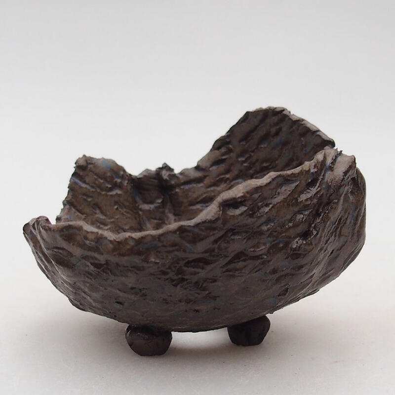 Keramische schaal 8,5 x 8,5 x 6 cm , kleur blauw