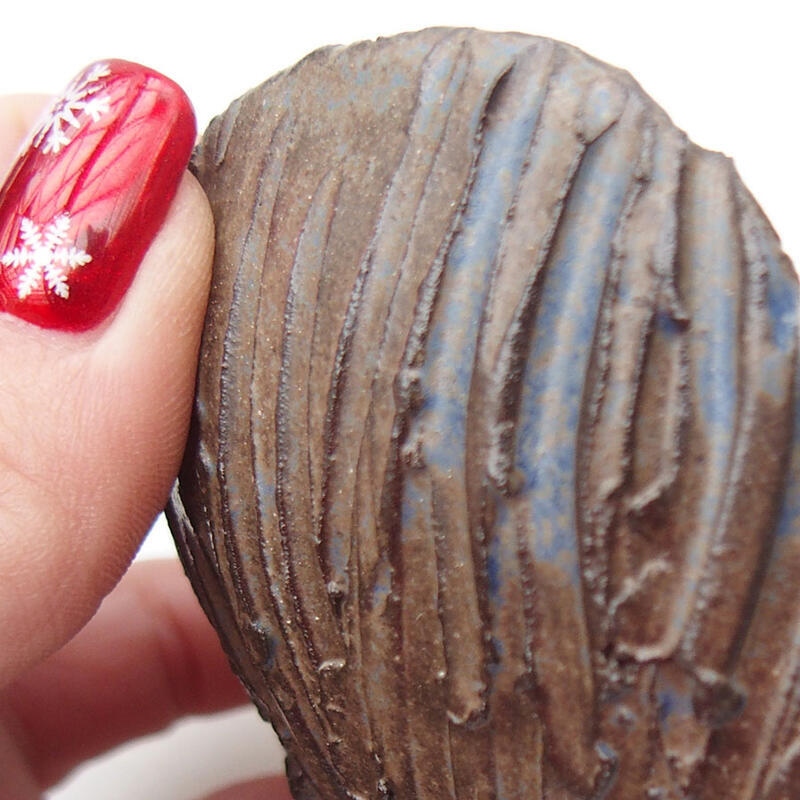 Keramische schaal 8,5 x 8,5 x 6 cm , kleur blauw