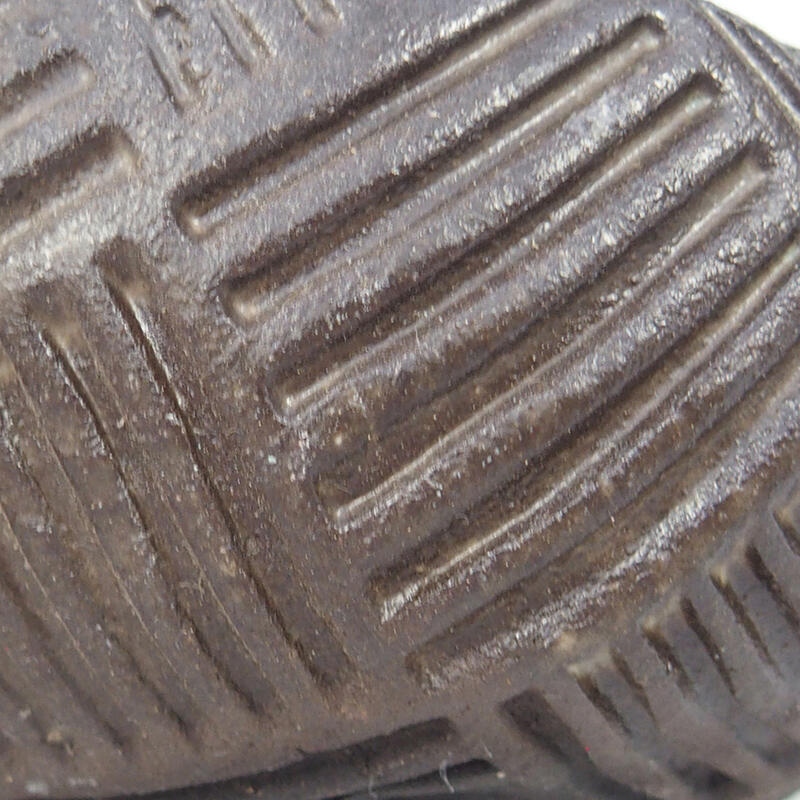 Keramisch Schelp 8,5 x 8 x 4 cm , kleur bruin