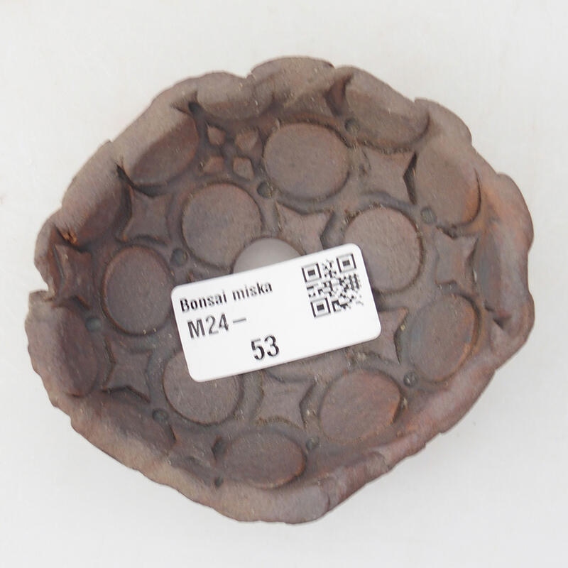 Keramisch Schelp 8,5 x 8 x 4 cm , kleur bruin