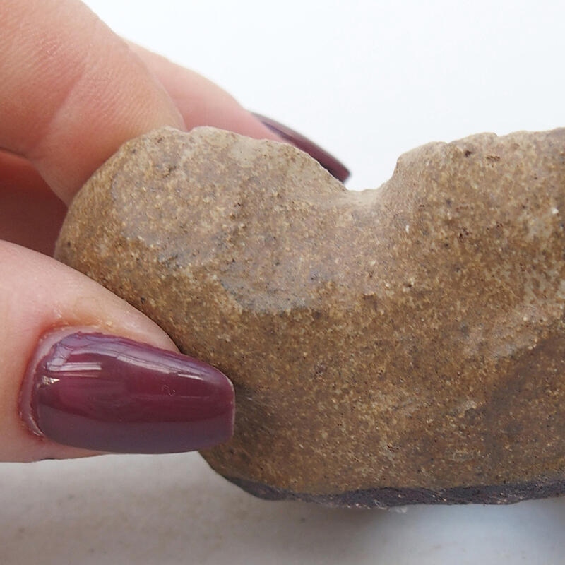 Keramisch Schelp 8 x 6 x 4,5 cm , kleur beige