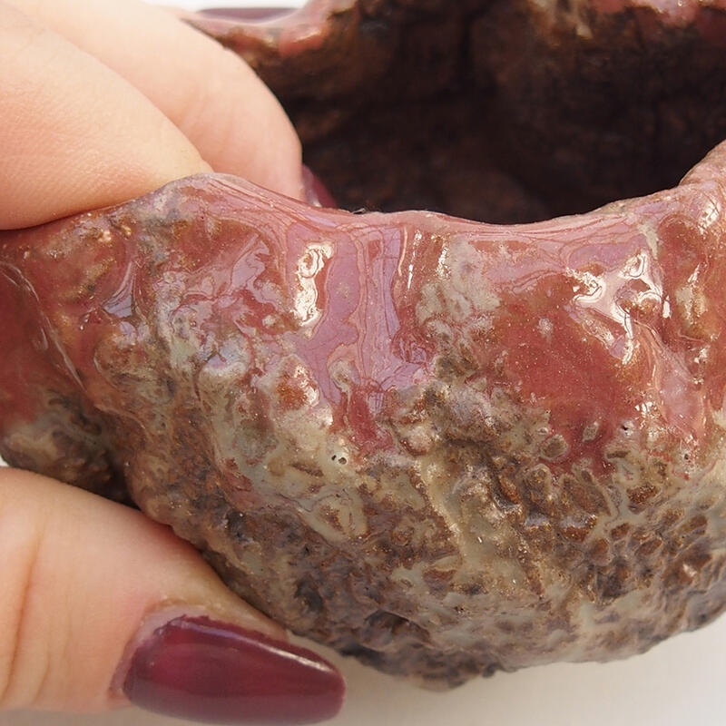 Schelp van keramiek 8 x 6 x 6 cm , kleur roze