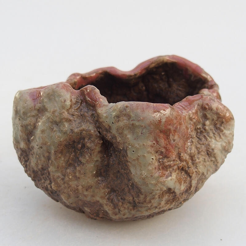 Schelp van keramiek 8 x 6 x 6 cm , kleur roze