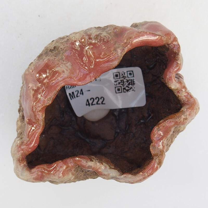 Schelp van keramiek 8 x 6 x 6 cm , kleur roze