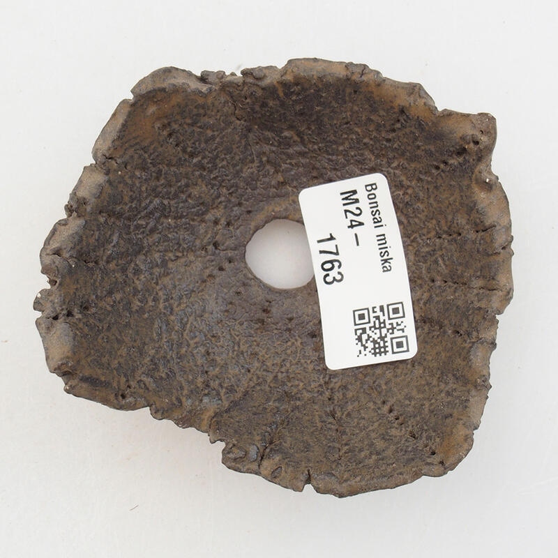 Keramisch Schelp 8 x 7,5 x 4 cm , kleur bruin