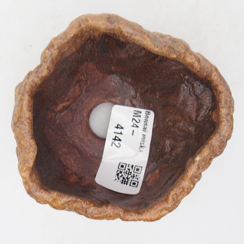 Keramisch Schelp 8 x 7,5 x 5,5 cm , kleur bruin