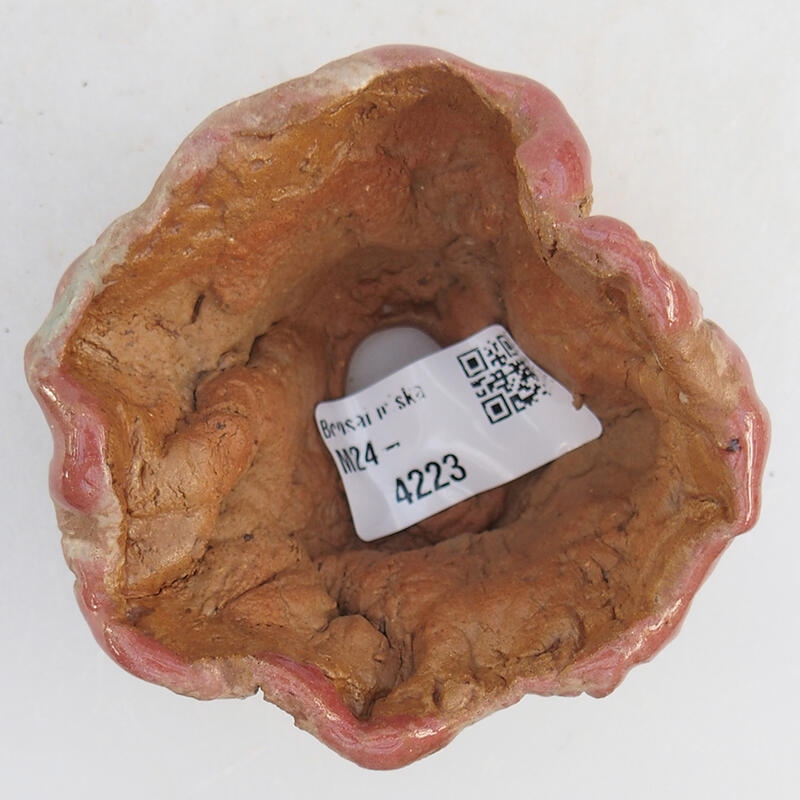 Schelp van keramiek 8 x 7,5 x 6 cm , kleur roze