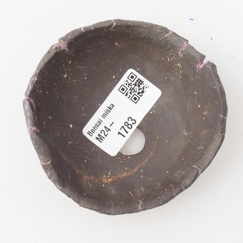 Keramische schaal  8 x 8 x 4 cm, kleur paars