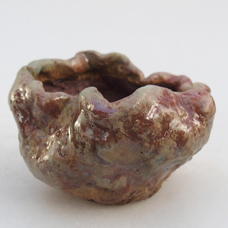 Schelp van keramiek 8 x 8 x 6 cm , kleur roze