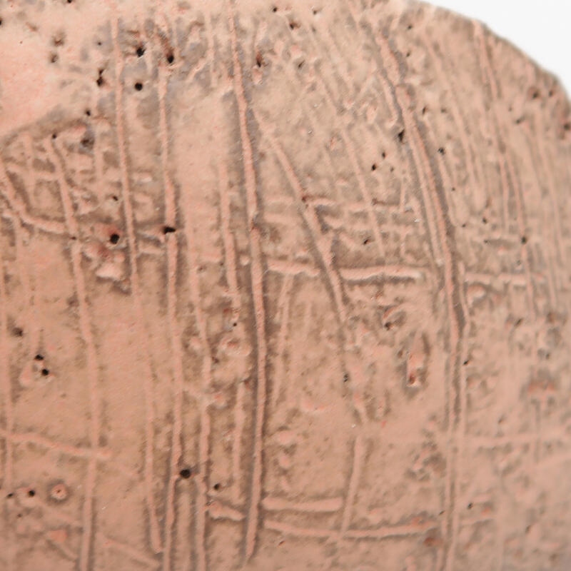 Schelp van keramiek 9 x 7 x 6 cm, roze