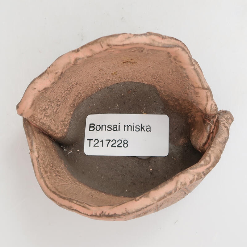 Schelp van keramiek 9 x 7 x 6 cm, roze