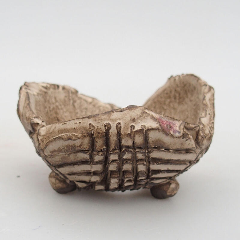 Keramisch Schelp 9 x 8,5 x 5,5 cm , kleur beige