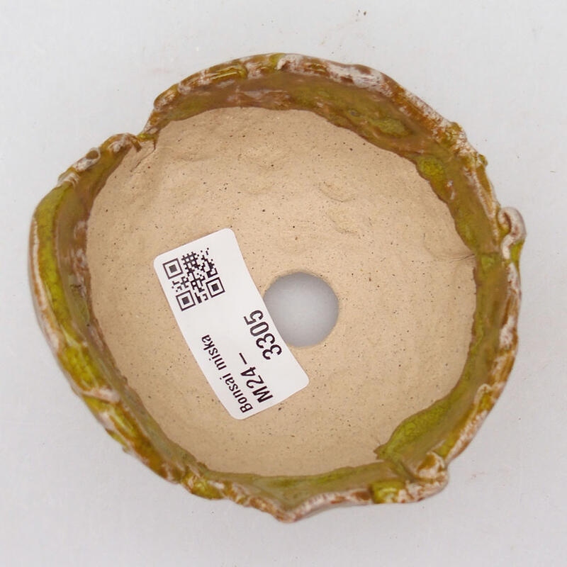 Keramisch Schelp 9 x 8,5 x 6 cm , kleur groen