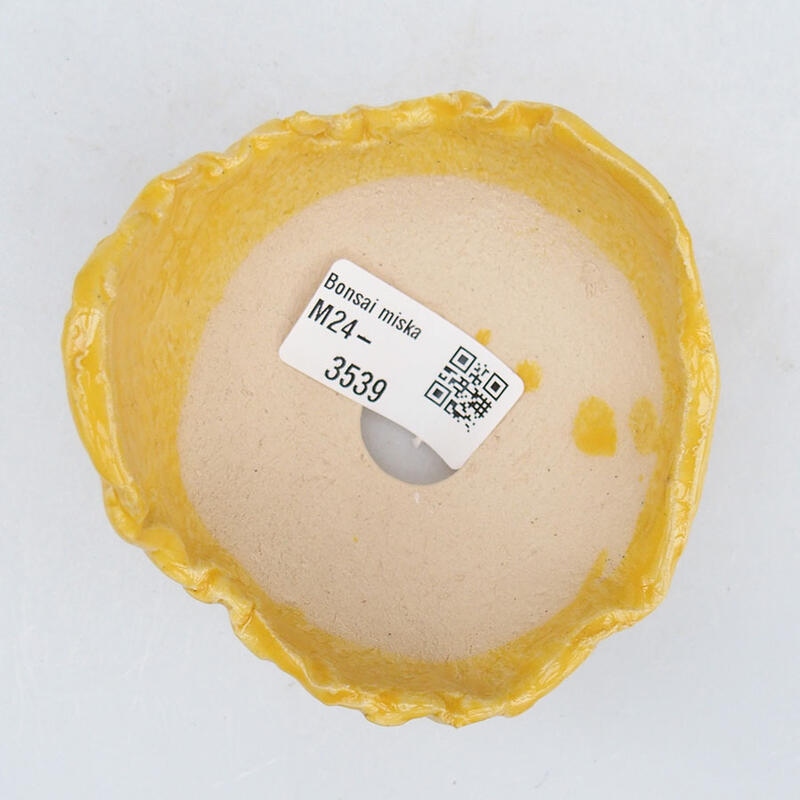 Keramische schaal 9 x 8,5 x 6 cm , geel