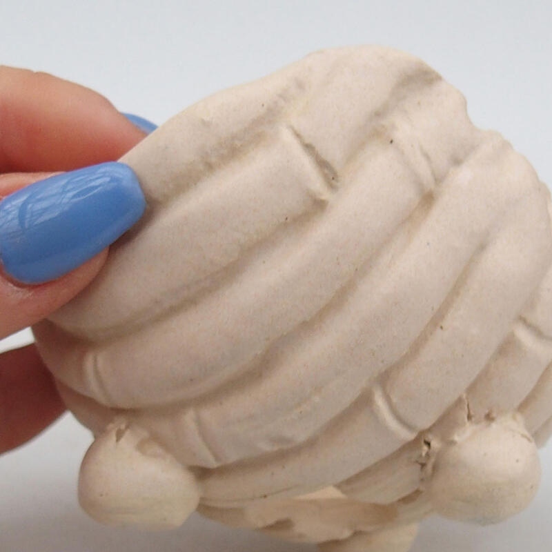 Keramisch Schelp 9 x 8,5 x 7 cm , kleur beige