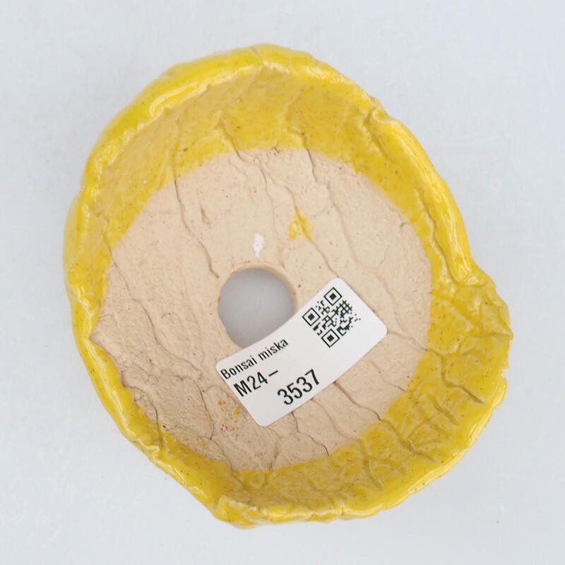 Keramische schaal 9 x 8,5 x 7 cm , geel