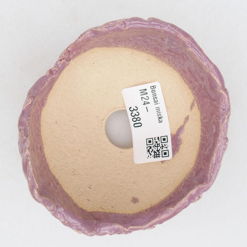 Keramische schelp 9 x 8 x 5,5 cm , kleur paars