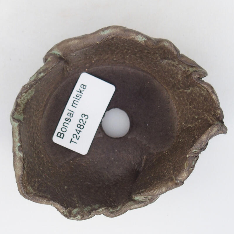 Keramisch Schelp 9 x 8 x 5,5 cm , kleur bruin