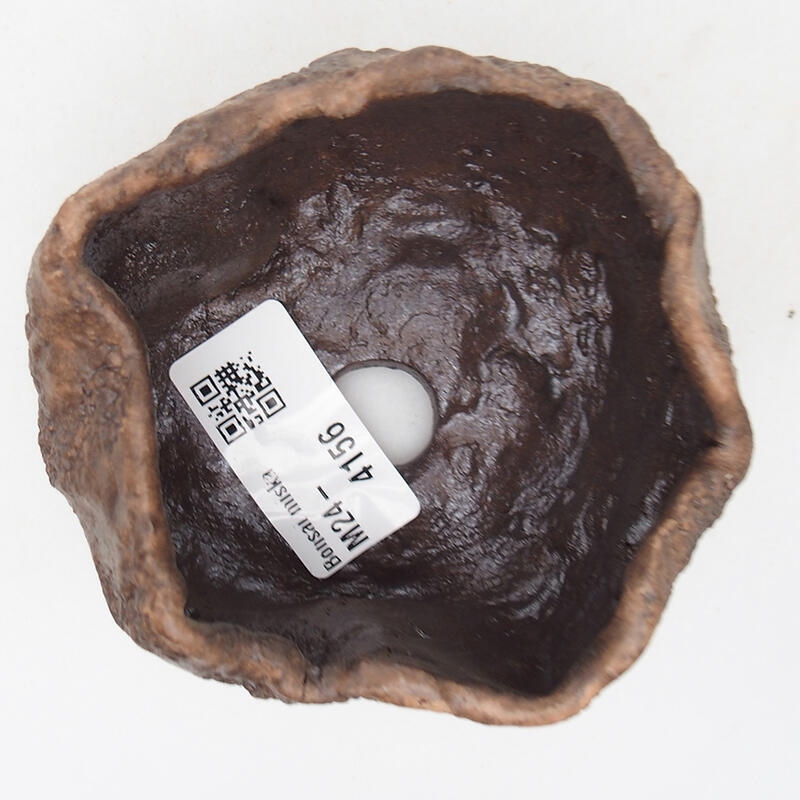 Keramisch Schelp 9 x 8 x 5 cm , kleur bruin