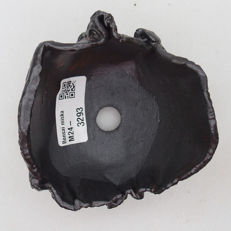 Keramisch Schelp 9 x 9 x 6,5 cm , kleur bruin