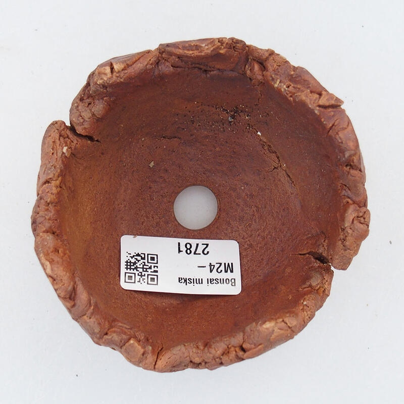 Keramisch Schelp 9 x 9 x 6,5 cm , kleur bruin