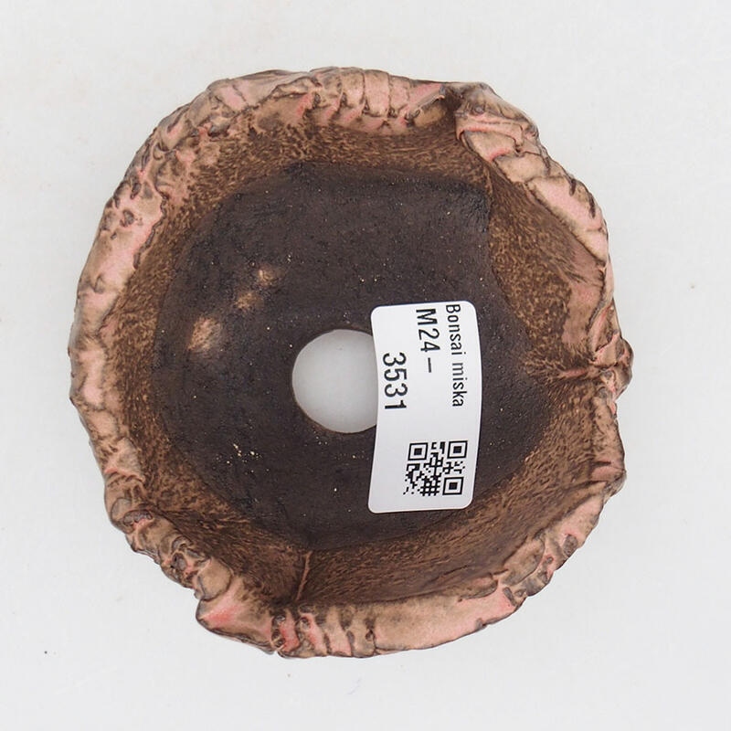 Schelp van keramiek 9 x 9 x 6 cm , kleur roze