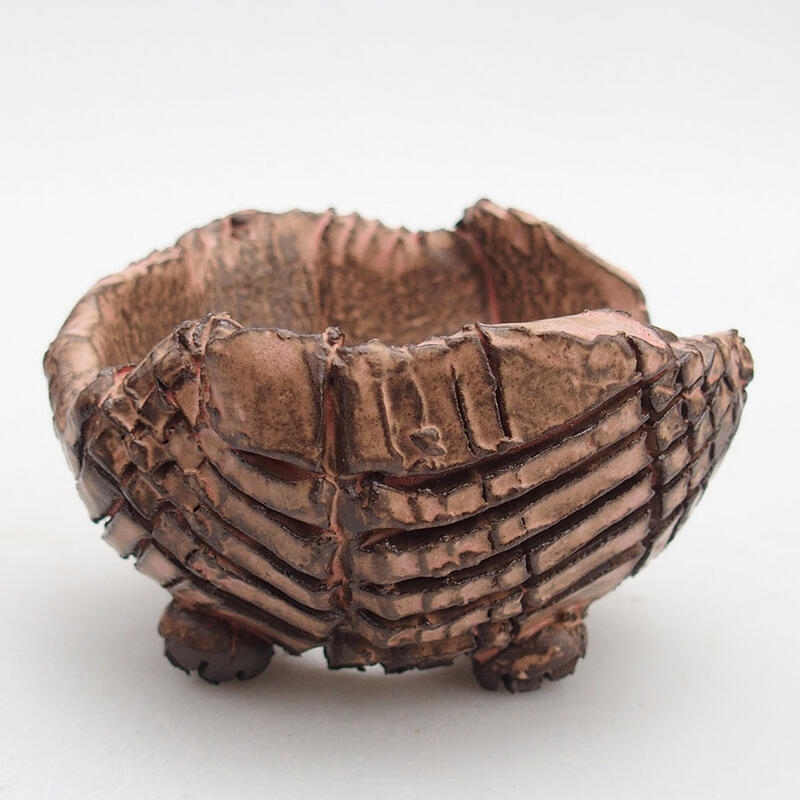 Schelp van keramiek 9 x 9 x 6 cm , kleur roze